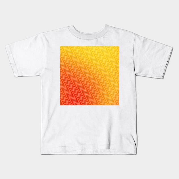 yellow orange gradient Kids T-Shirt by stupidpotato1